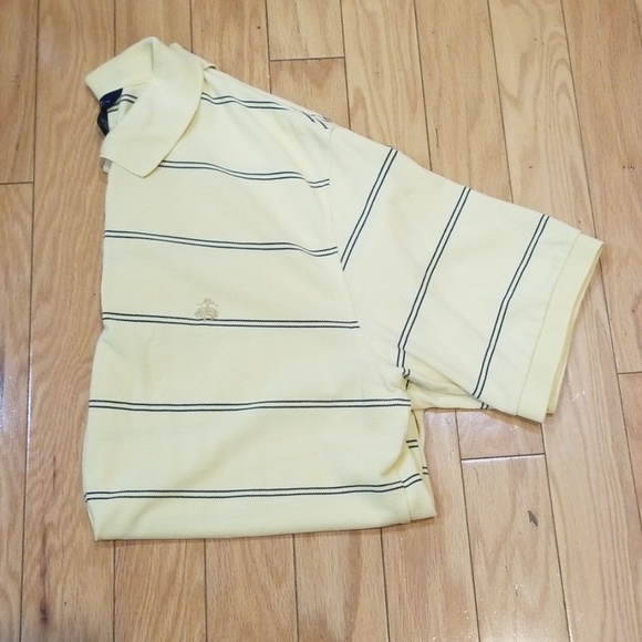 Brook Brothers Yellow Striped Polo XL - Picture 6 of 7